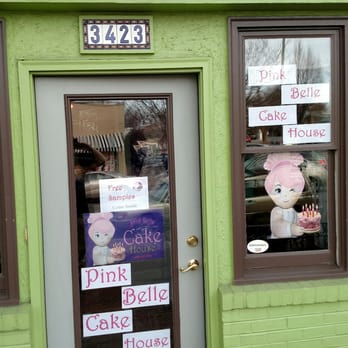 Pink Belle Cake House - Front door of the Carytown location. But of course, it's the desserts on the inside that count! - Bakeries Near Me - Midlothian, Virginia
