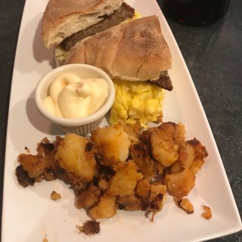The Plate - Turkey sausage egg and cheese on a Portuguese roll - Breakfast & Brunch Near Me - Milford, Connecticut The Plate - Turkey sausage egg and cheese on a Portuguese roll - Breakfast & Brunch Near Me - Milford, Connecticut