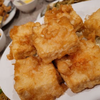 Moon Garden Restaurant - Fried tofu with shrimp - Seafood Near Me - Honolulu, Hawaii