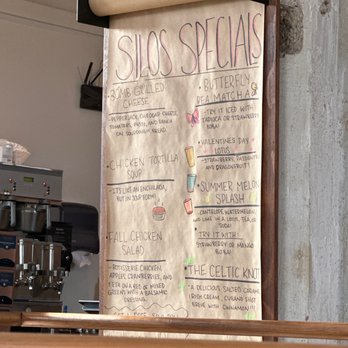 The Silos Coffee & Social - Daily special board  Great presentation - Coffee & Tea Near Me - Moscow, Idaho