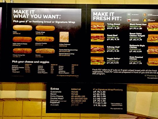 Menu photo 2 Subway Huntington Beach, CA Menu photo 2 Subway Huntington Beach, CA