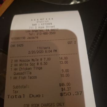 District - Happy Hour damage - Cocktail Bars Near Me - Los Angeles, California