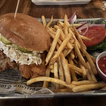 The Social - Hot honey chicken sandwich - Bars Near Me - West Chester, Pennsylvania