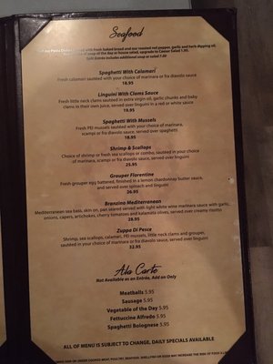 Menu photo 7 Villa Tuscanna North Myrtle Beach, SC Menu photo 7 Villa Tuscanna North Myrtle Beach, SC