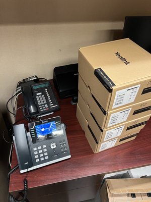 Upgrade from old landline phone to VoIP - Hagel Lumber had persistent issues with their business phone lines – static, poor connections, and rain causing outages. We provided a solution by upgrading them to modern VoIP phones. We transferred all their existing numbers for free, installed the new phones, and trained their staff on usage and features. Now, they have reliable communication tools to keep their business running smoothly. Upgrade from old landline phone to VoIP - Hagel Lumber had persistent issues with their business phone lines – static, poor connections, and rain causing outages. We provided a solution by upgrading them to modern VoIP phones. We transferred all their existing numbers for free, installed the new phones, and trained their staff on usage and features. Now, they have reliable communication tools to keep their business running smoothly.