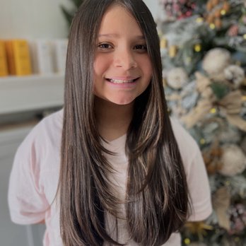 Briya - My 10 year old with front layers - Hair Salons Near Me - Downey, California Briya - My 10 year old with front layers - Hair Salons Near Me - Downey, California