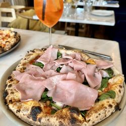Visconti - Aperol Spritz and pizza
