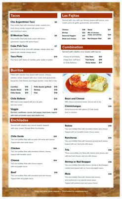 Menu photo 2 Su Casa Bar and Grill Paso Robles, CA Menu photo 2 Su Casa Bar and Grill Paso Robles, CA
