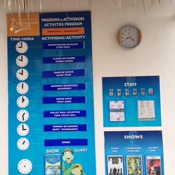 Sunscape Sabor - Schedule area - Resorts Near Me - Cozumel, ROO