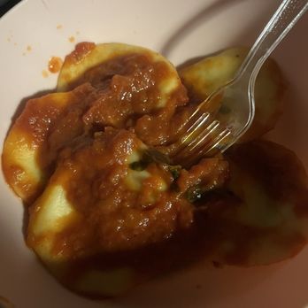 Dairy Maid Ravioli - Spinach ravioli with their homemade tomato basil sauce - Pasta Shops Near Me - Brooklyn, New York Dairy Maid Ravioli - Spinach ravioli with their homemade tomato basil sauce - Pasta Shops Near Me - Brooklyn, New York