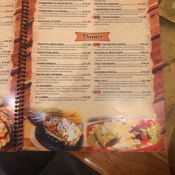 Hacienda Mexican Restaurant - Menu4 - Mexican Near Me - Binghamton, New York