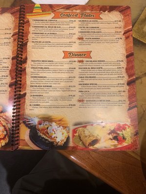 Menu photo 3 Hacienda Mexican Restaurant Binghamton, NY