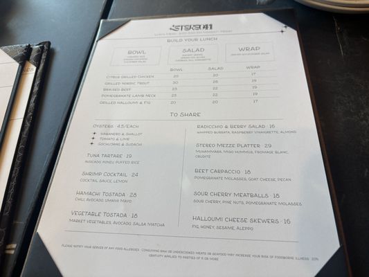 Menu photo 1 Stereo41 Walnut Creek, CA Menu photo 1 Stereo41 Walnut Creek, CA