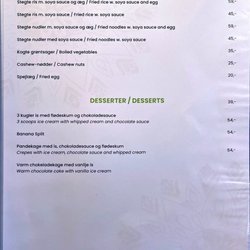 Baan Thai Isarn - Menu (as of Aug. 2022)