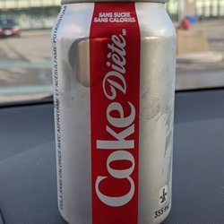 Osmow's Shawarma - Nicely chilled can of Diet Coke
