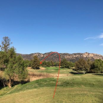 Reidy Creek Golf Course - #14 - 600'+ / OB right / long downhill / steep slope basket placement left - Golf Near Me - Escondido, California Reidy Creek Golf Course - #14 - 600'+ / OB right / long downhill / steep slope basket placement left - Golf Near Me - Escondido, California