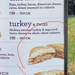 What the menu shows lol