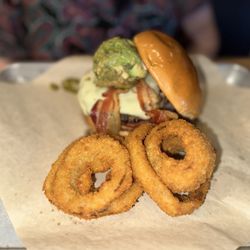 BJ's Restaurant & Brewhouse - Jalapeno guacamole burger, 10/10! So so delicious, and I'm not a fan of chipotle but their sauce was still amazing!