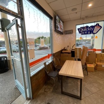 Quickly - Front door with TV and packing boxes. - Juice Bars & Smoothies Near Me - San Bruno, California Quickly - Front door with TV and packing boxes. - Juice Bars & Smoothies Near Me - San Bruno, California