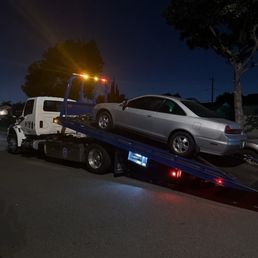 Tow truck and car Tow truck and car