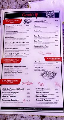 Menu photo 6 Carmelo’s Taco Place Chicago, IL