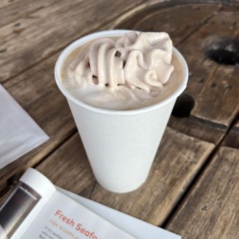 Insomnia Coffee - 16oz mocha - Coffee & Tea Near Me - Cannon Beach, Oregon