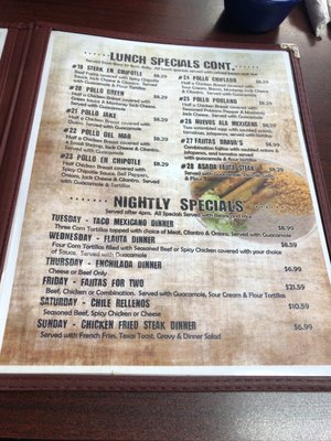 Menu photo 2 El Molcajete Honey Grove, TX Menu photo 2 El Molcajete Honey Grove, TX