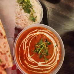 Tikka masal with rice