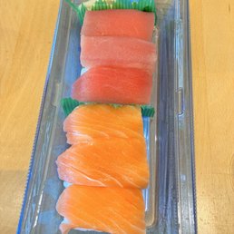Tuna and salmon sushi--fresh and satisfying