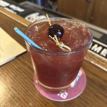 The Red Oak Restaurant - Cherry Bourbon Old Fashioned - New American Near Me - Bristol, Wisconsin