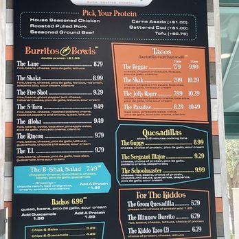 Burrito Shak - Menu - Tacos Near Me - Wilmington, North Carolina Burrito Shak - Menu - Tacos Near Me - Wilmington, North Carolina