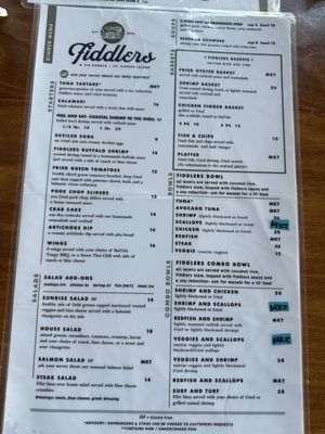 Menu photo 1 Fiddlers St. Simons, GA