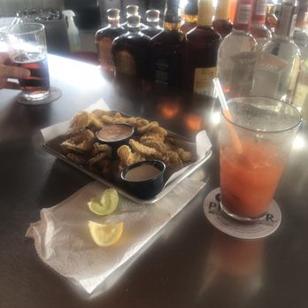 The Pub Fountains - Bloody Mary and fried pickles - Pubs Near Me - Stafford, Texas The Pub Fountains - Bloody Mary and fried pickles - Pubs Near Me - Stafford, Texas