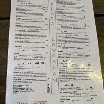 Plaza Coyoacan - Menu - Vegan Near Me - Portland, Oregon Plaza Coyoacan - Menu - Vegan Near Me - Portland, Oregon