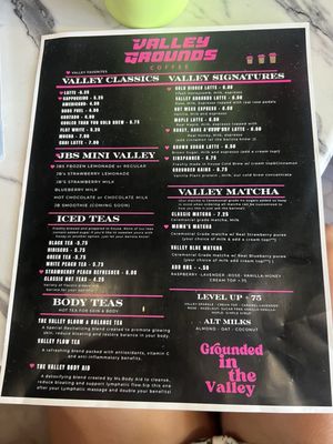 Menu photo 1 Valley Grounds Coffee Los Angeles, CA Menu photo 1 Valley Grounds Coffee Los Angeles, CA