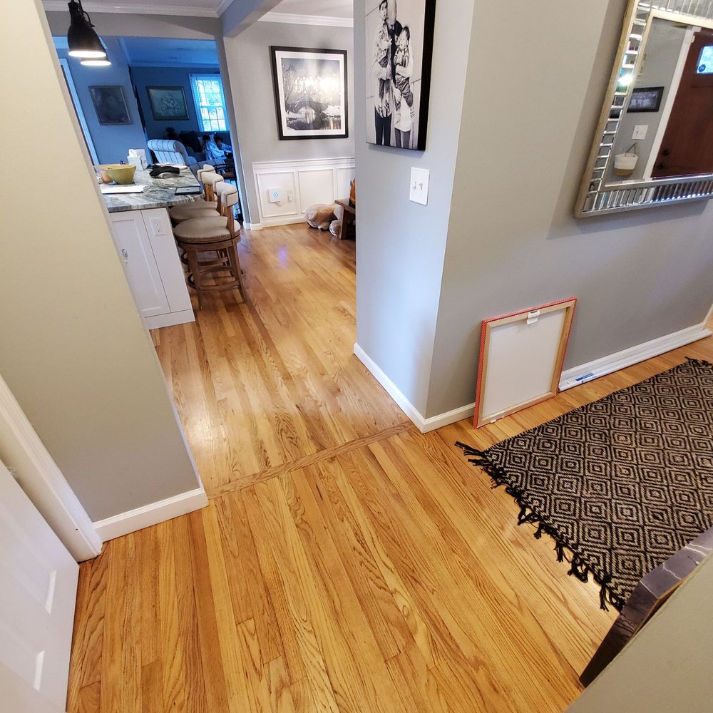 a view of the living room and dining room