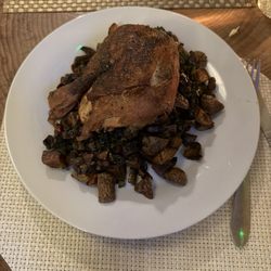 Great Falls Harvest - Chicken with hearty root vegetables and a touch of truffle sauce