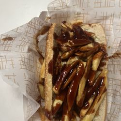 Fat Mamaa's Po Boyz & Sandwiches 55 - Shrimp Po'Boy smoothed with fries