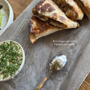 Canard - Beef tongue quesadilla - Wine Bars Near Me - Portland, Oregon Canard - Beef tongue quesadilla - Wine Bars Near Me - Portland, Oregon