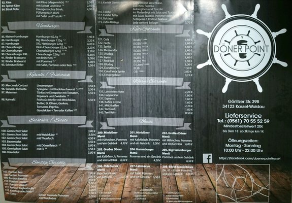 Menu photo 2 Döner Point Kassel, HE Menu photo 2 Döner Point Kassel, HE