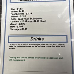 Dawson’s Family Restaurant - Breakfast menu (7am-11am)