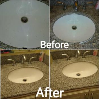 I Clean NW - Before and after of the bathroom sink. - Home Cleaning Near Me - Beaverton, Oregon I Clean NW - Before and after of the bathroom sink. - Home Cleaning Near Me - Beaverton, Oregon