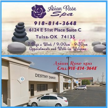 Asian Rose Spa - NEW OPEN on November 1st
Asian Rose Spa
6124 E 51st Place Suite C. Tulsa, OK 74135 - Massage Near Me - Tulsa, Oklahoma