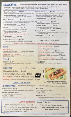Menu photo 4 Long Wongs Lakeside, AZ
