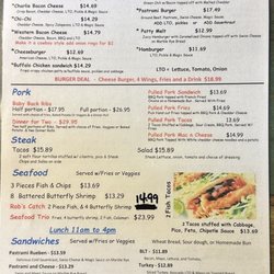 Long Wongs - Menu