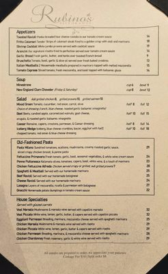 Menu photo 7 Rubino's Ristorante Rocklin, CA Menu photo 7 Rubino's Ristorante Rocklin, CA