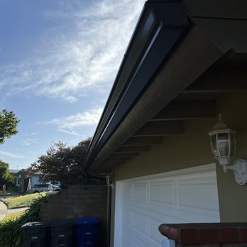 Rainco Gutters - Garage.  Love that bronze color! - Gutter Services Near Me - Westminster, California