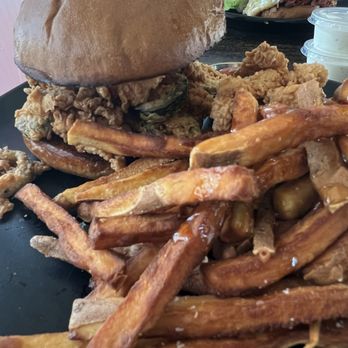 The Original Hills Kitchen - Hills Crispy Chicken Sandwich - early dinner on 06/25/25. - Salad Near Me - Rancho Cucamonga, California The Original Hills Kitchen - Hills Crispy Chicken Sandwich - early dinner on 06/25/25. - Salad Near Me - Rancho Cucamonga, California