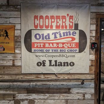 Cooper's Old Time Pit Bar-B-Que - Signage outside - Barbeque Near Me - Austin, Texas