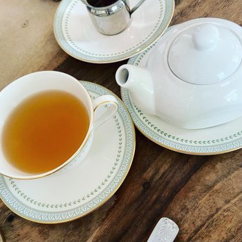 Gala Cafe & Bakery - Green tea with a side of honey - Desserts Near Me - Mount Pleasant, South Carolina